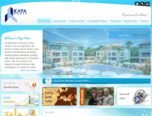 Tablet Screenshot of kayahomes.com